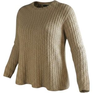 Alfred Sung Women Crew Neck Sweater Size M Tight Knit Wool Blend Casual Workwear